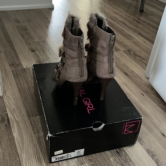 Brown Faux Fur Boots - Picture 2 of 3